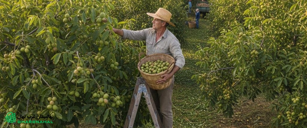 نهال (درخت) گردویی که سال‌ها بار بدهد، از نهالستان غرب نهال شروع می‌شود 🌳